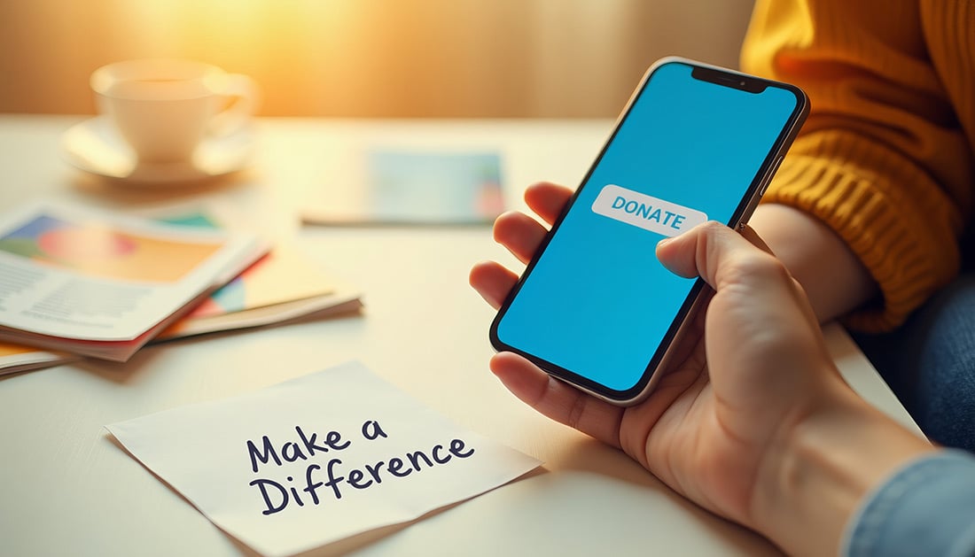 donate with text giving