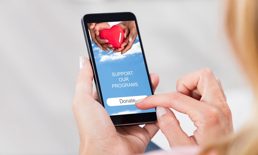 mobile-friendly donation page