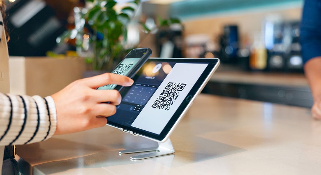 contactless payment via qr code
